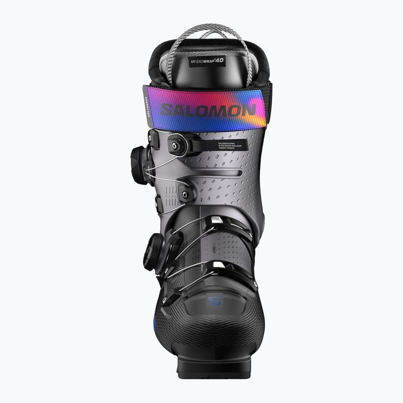 Черевики гірськолижні жіночі Salomon S/Pro Supra Dual Boa 115 W black/beluga met./beetroot purple 8
