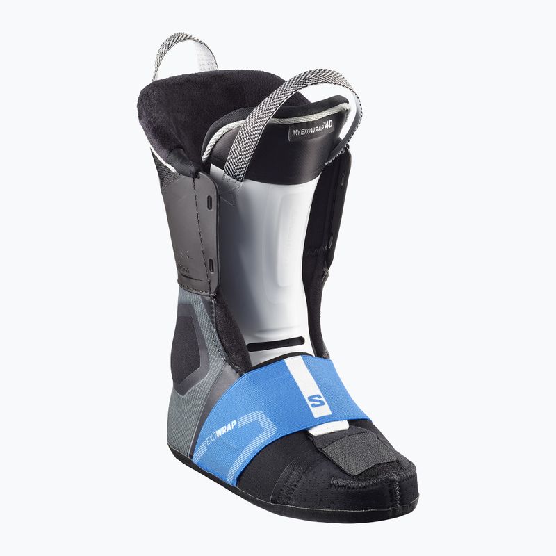 Черевики гірськолижні жіночі Salomon S/Pro Supra Dual Boa 115 W black/beluga met./beetroot purple 10