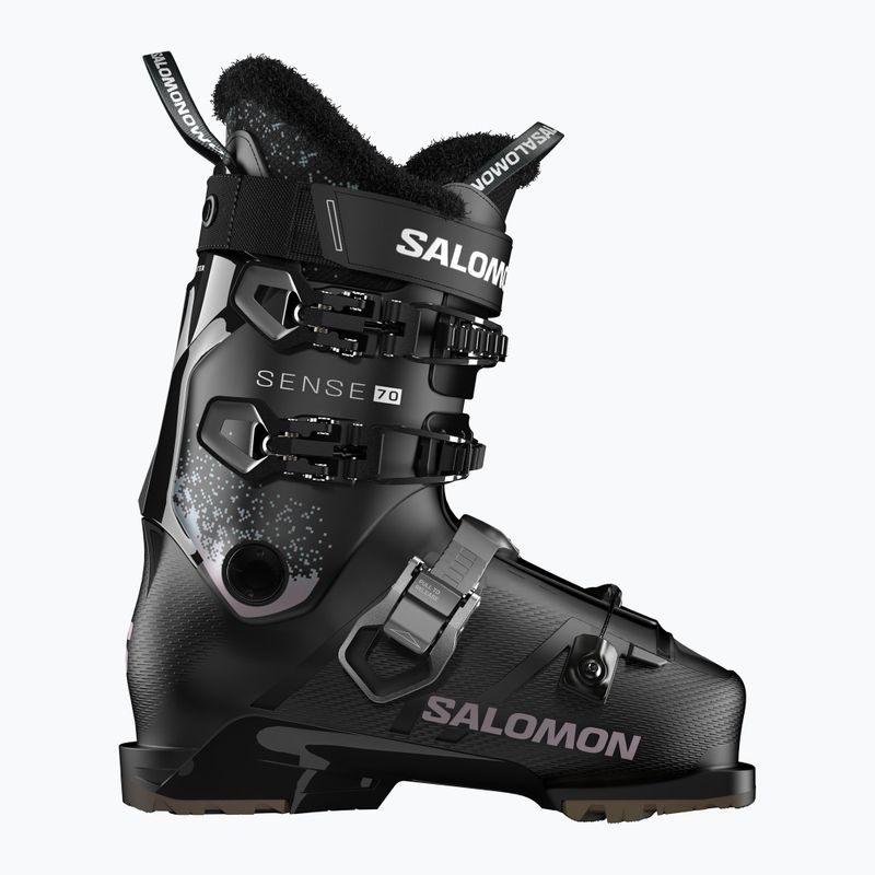 Черевики гірськолижні жіночі Salomon S/Pro Sense 70 W GW black/black/oil green 6