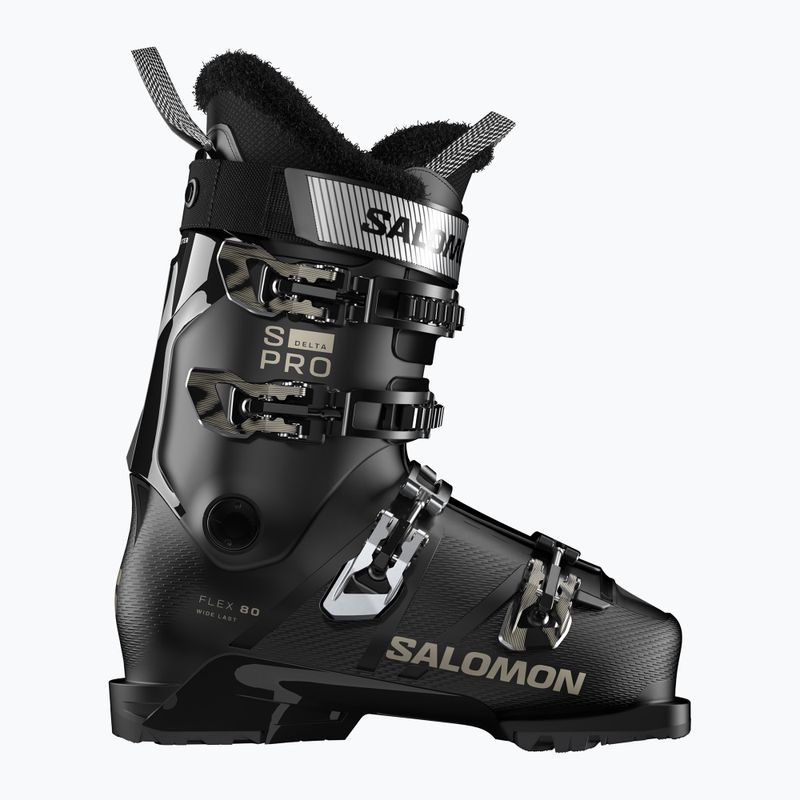 Черевики гірськолижні жіночі Salomon S/Pro Delta 80 W GW black/black/light bronze met 6