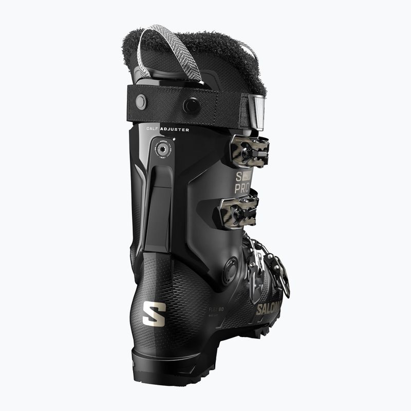 Жіночі гірськолижні черевики Salomon S/Pro Delta 80 W GW black/black/light bronze metallic 2