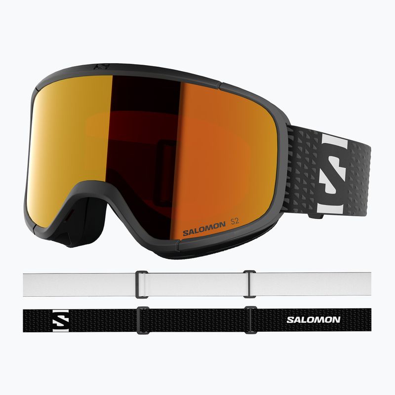 Окуляри гірськолижні Salomon Aksium 2.0 black/ml mid red 5