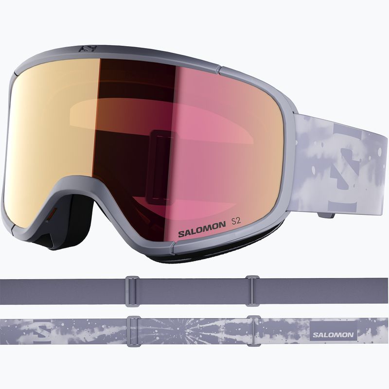 Окуляри лижні Salomon Aksium 2.0 S2 blue granite/ml ruby 2