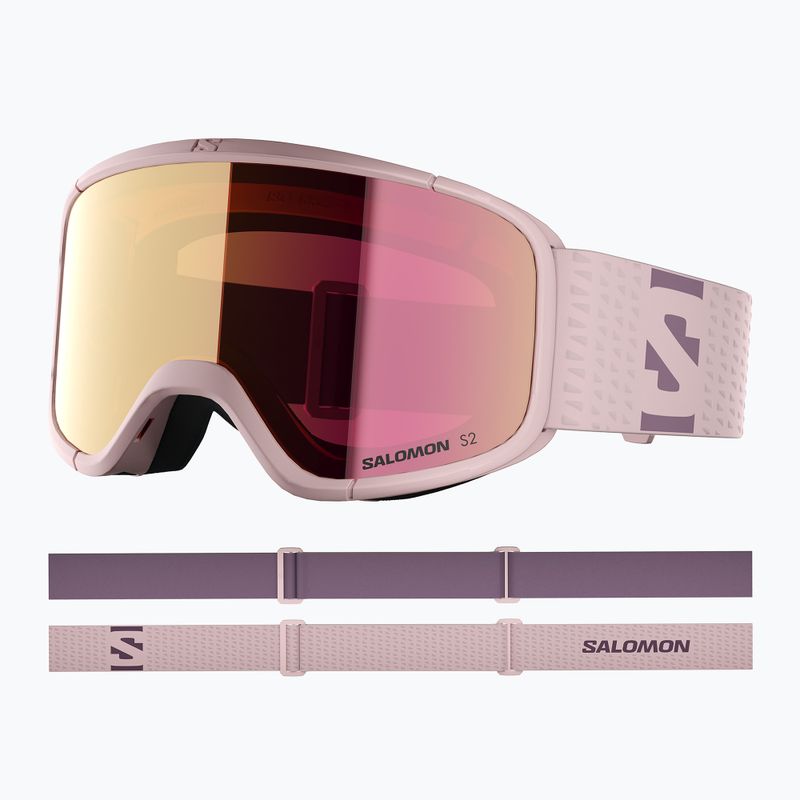 Окуляри гірськолижні Salomon Aksium 2.0 S heavenly pink/ml ruby 9
