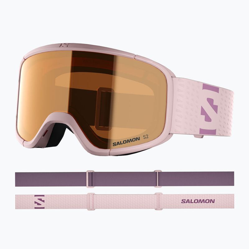 Окуляри гірськолижні Salomon Aksium 2.0 S acces heavenly pink/flash toric orange 5