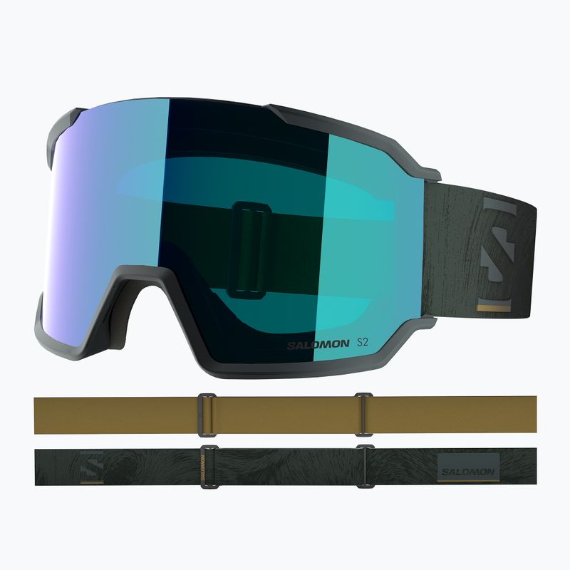 Окуляри гірськолижні Salomon S/View 3 green gables/ml mid blue 5