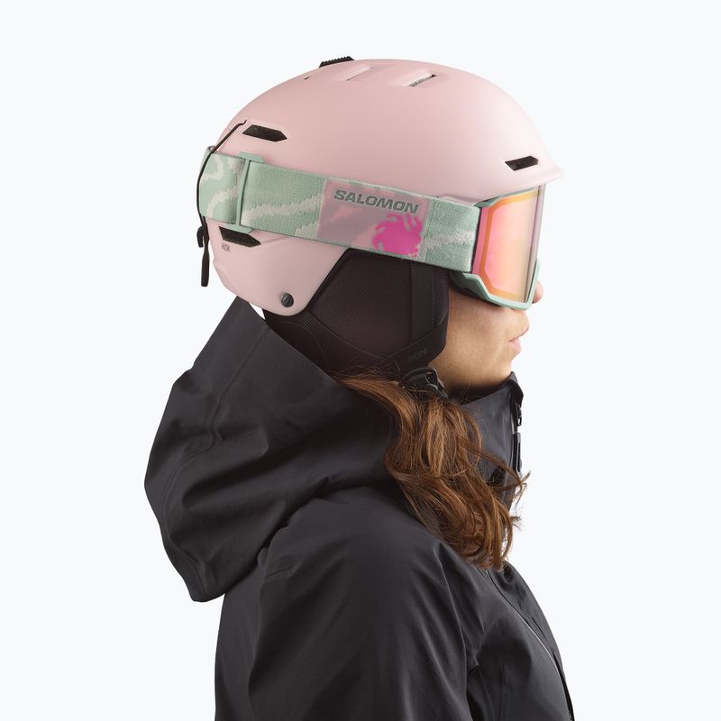 Лижні окуляри Salomon S/View 3 iceberg green/ml ruby 6