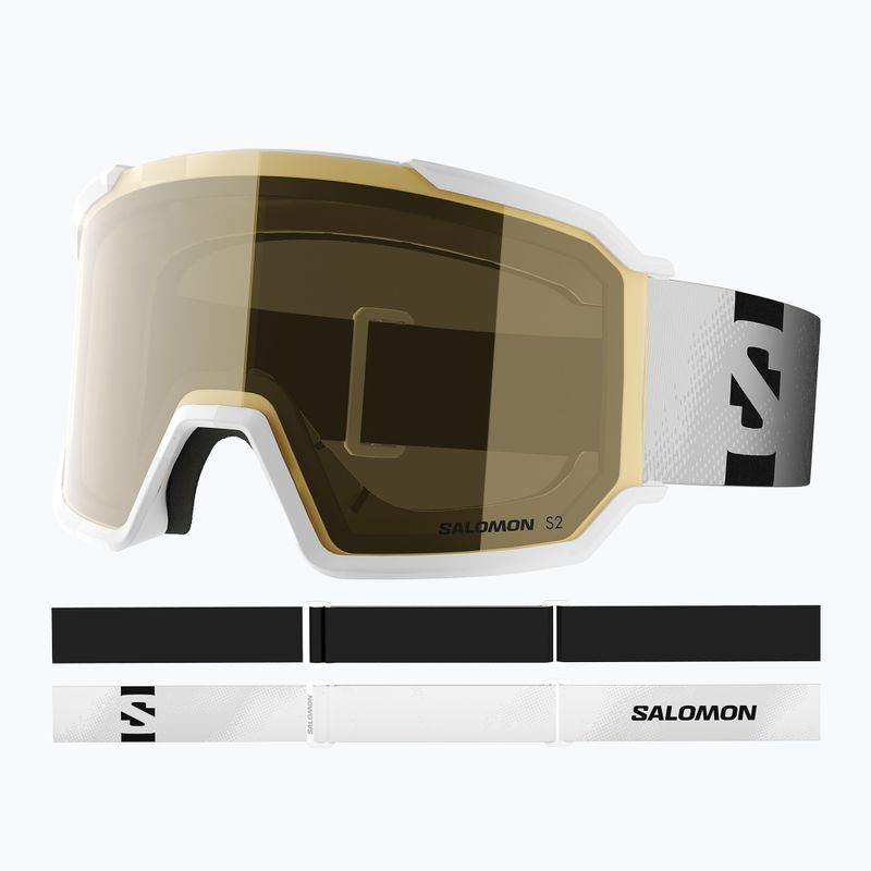 Окуляри гірськолижні Salomon S/View 3 Access white/flash gold 5
