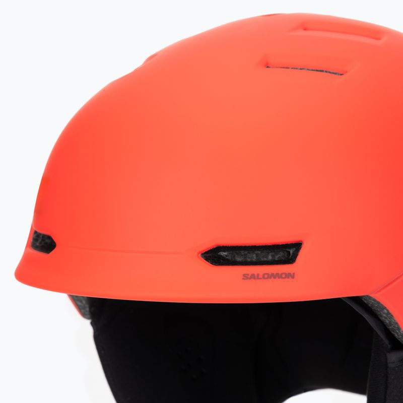Шолом гірськолижний дитячий Salomon Husk Jr cherry tomato 7