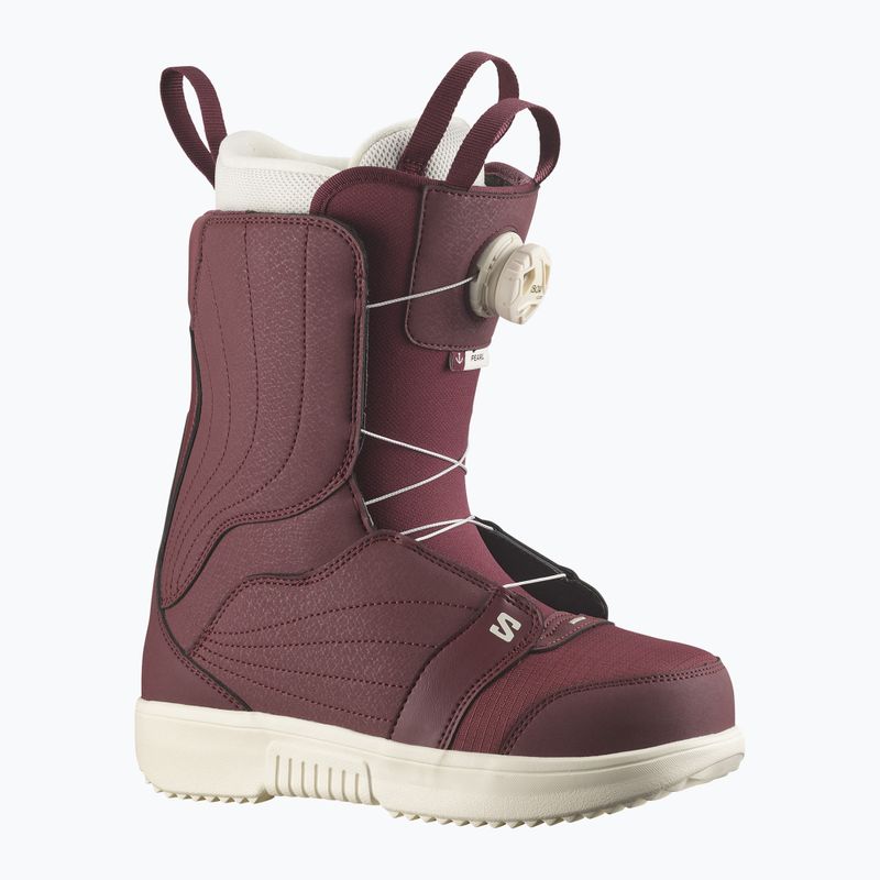 Черевики для сноуборду жіночі Salomon Pearl Boa W tawny port/tawny port/vanilla ice 6