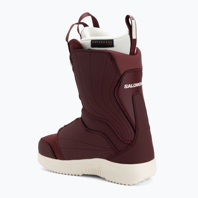 Черевики для сноуборду жіночі Salomon Pearl Boa W tawny port/tawny port/vanilla ice 2