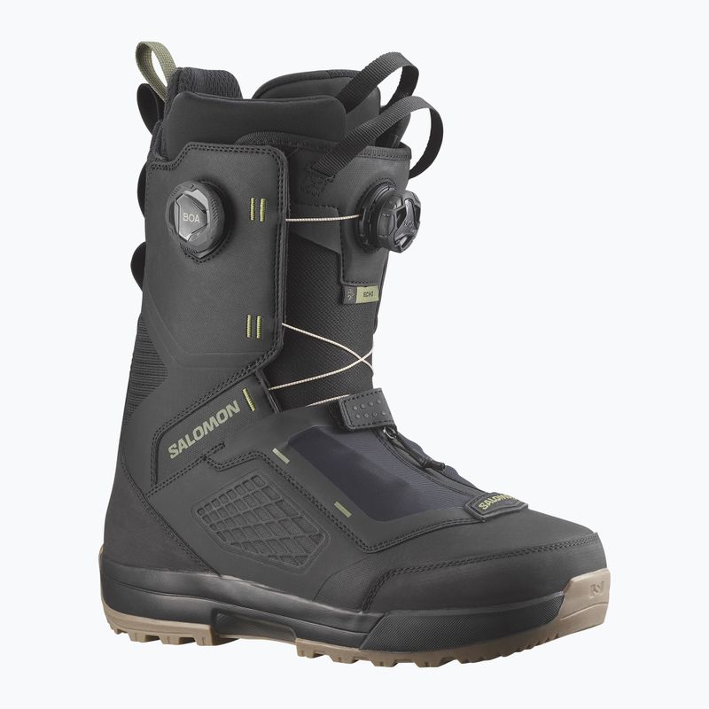 Черевики для сноуборду чоловічі Salomon Echo Dual Boa black/black/deep lichen green 6