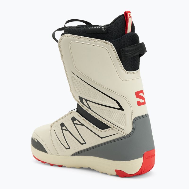 Черевики для сноуборду чоловічі Salomon Launch Boa SJ Boa almondmilk/castlerock/black 2
