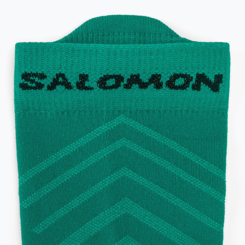 Шкарпетки Salomon Aero Crew dynasty green/waterfall 3