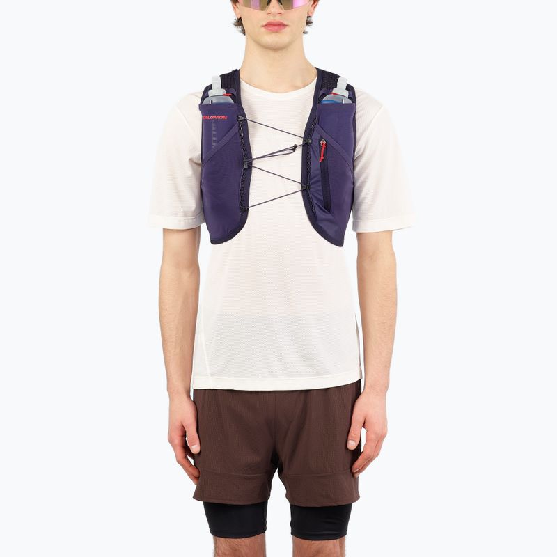 Жилет для бігу Salomon Active Skin 4 GRVL martime blue / astral aura / haute red 4