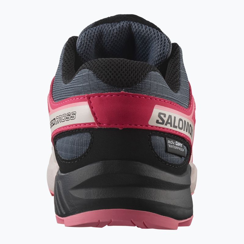 Кросівки для бігу дитячі Salomon Speedcross Waterproof grisaille/hushed violet/rouge red 10