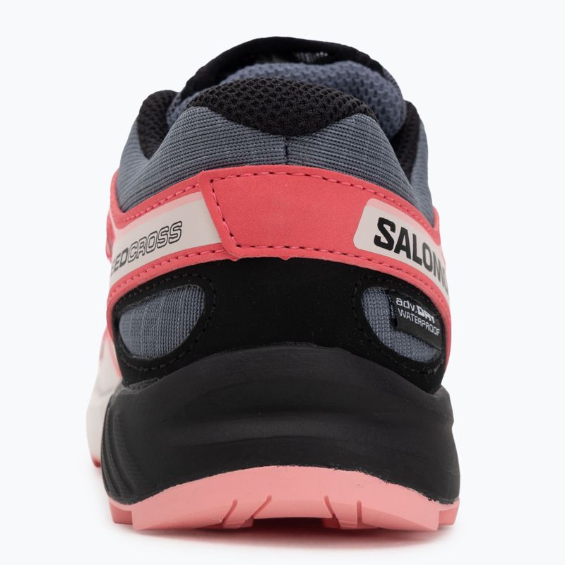 Кросівки для бігу дитячі Salomon Speedcross Waterproof grisaille/hushed violet/rouge red 6