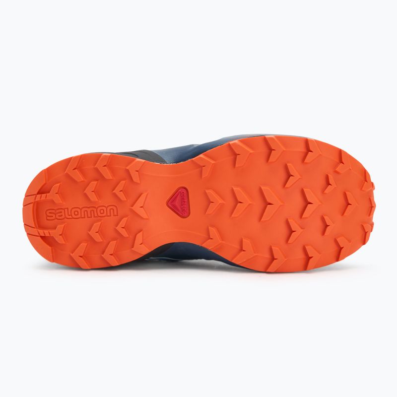 Кросівки для бігу дитячі Salomon Speedcross Waterproof dark navy/dark blue/red orange 4