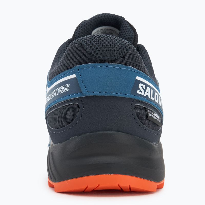Кросівки для бігу дитячі Salomon Speedcross Waterproof dark navy/dark blue/red orange 6