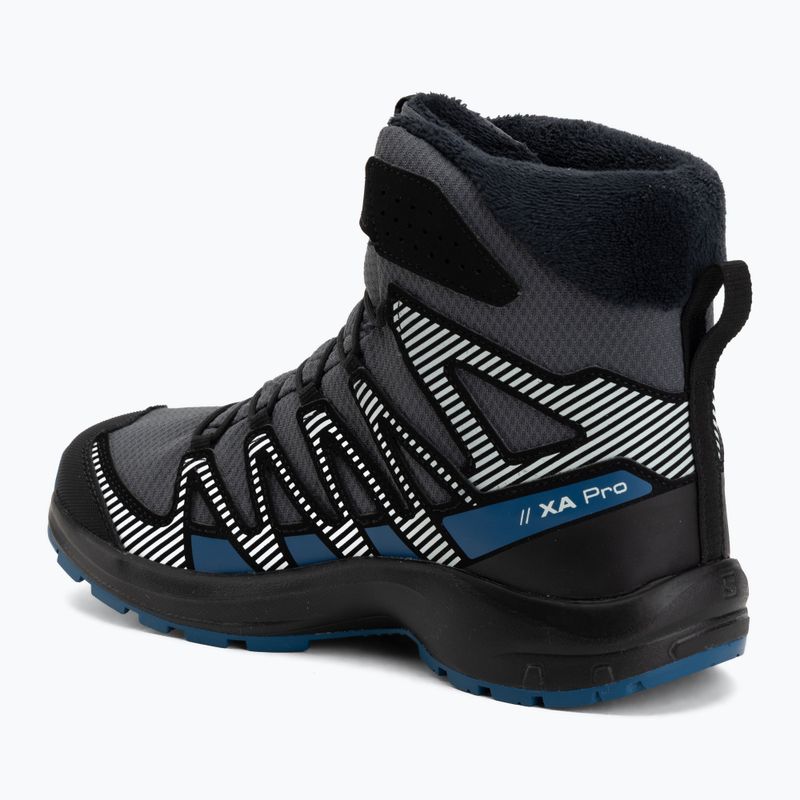 Черевики туристичні дитячі Salomon XA Pro V8 Winter Waterproof turbulence / black / dark blue 3