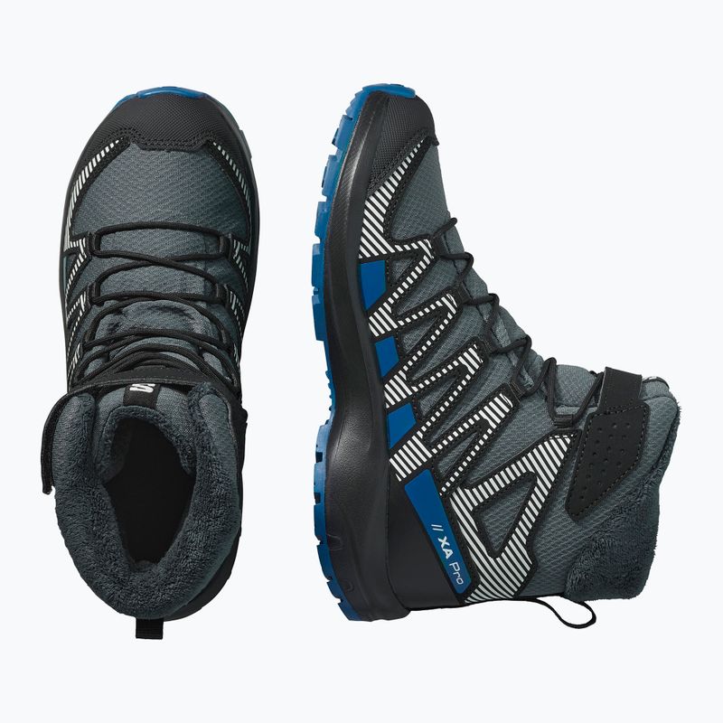 Черевики туристичні дитячі Salomon XA Pro V8 Winter Waterproof turbulence / black / dark blue 5