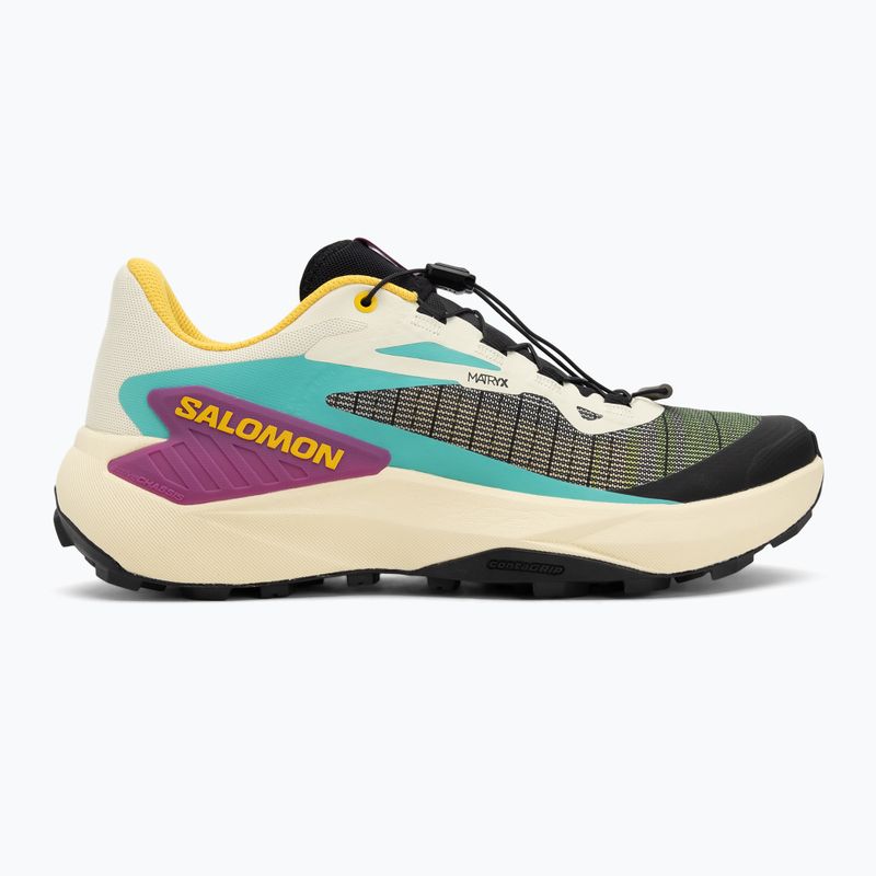 Кросівки для бігу чоловічі Salomon Genesis transparent yellow/black/willowherb 2