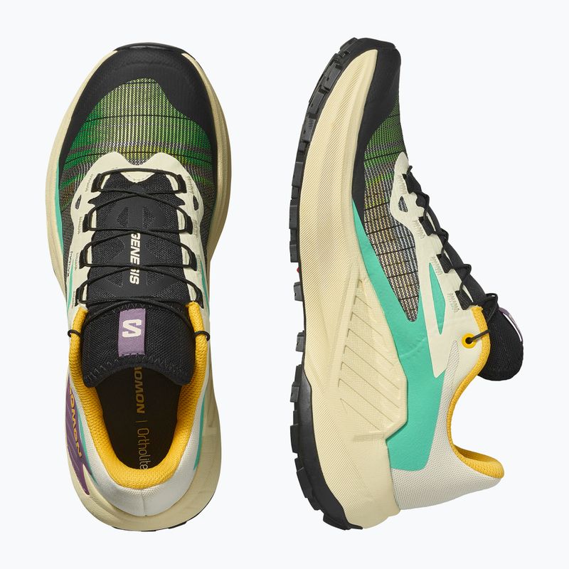 Кросівки для бігу жіночі Salomon Genesis transparent yellow/black/willowherb 6