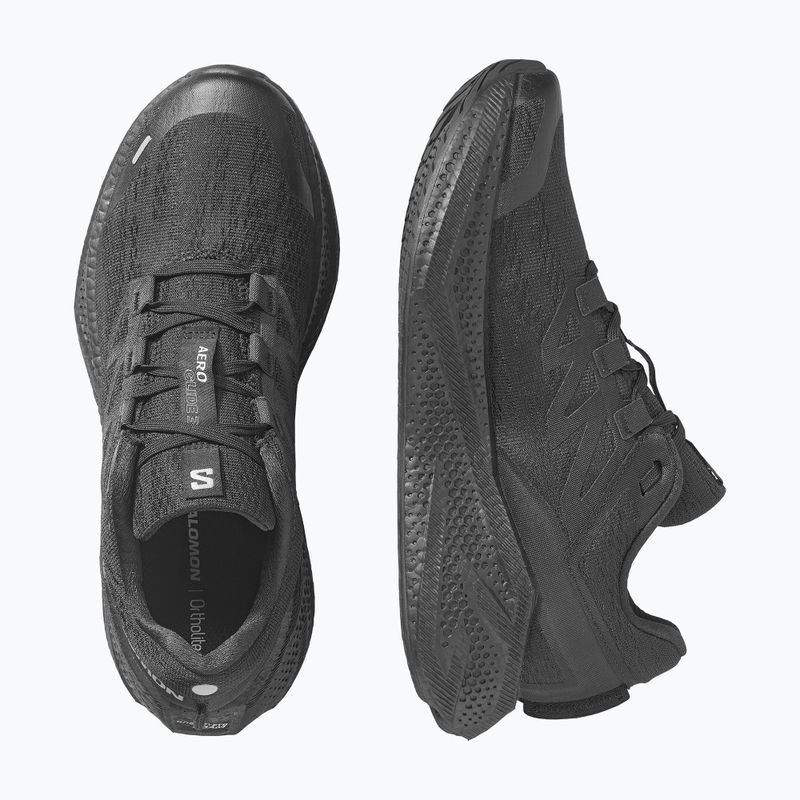 Кросівки для бігу чоловічі Salomon Aero Glide 3 black/black/ftw silver 6