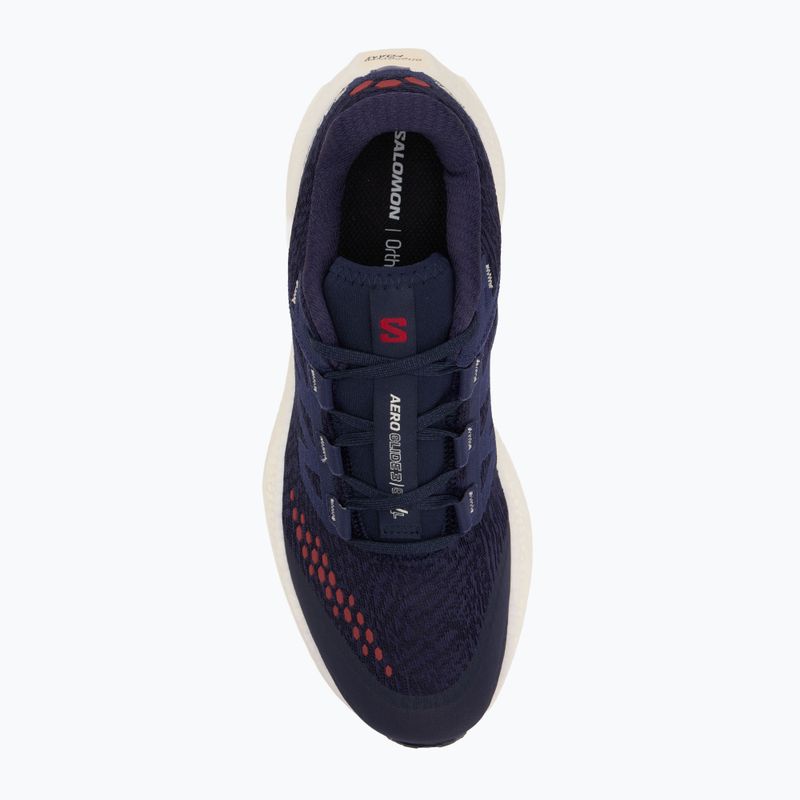 Кросівки для бігу чоловічі Salomon Aero Glide 3 Gravel astral aura/vanilla ice/haute red 5