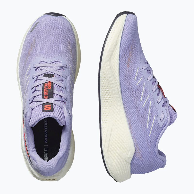 Кросівки для бігу жіночі Salomon Aero Blaze 3 cosmic sky/vanilla ice/neon flame 6