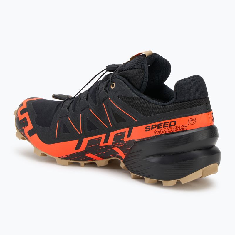Кросівки для бігу чоловічі Salomon Speedcross 6 GTX black/shocking orange/white pepper 3