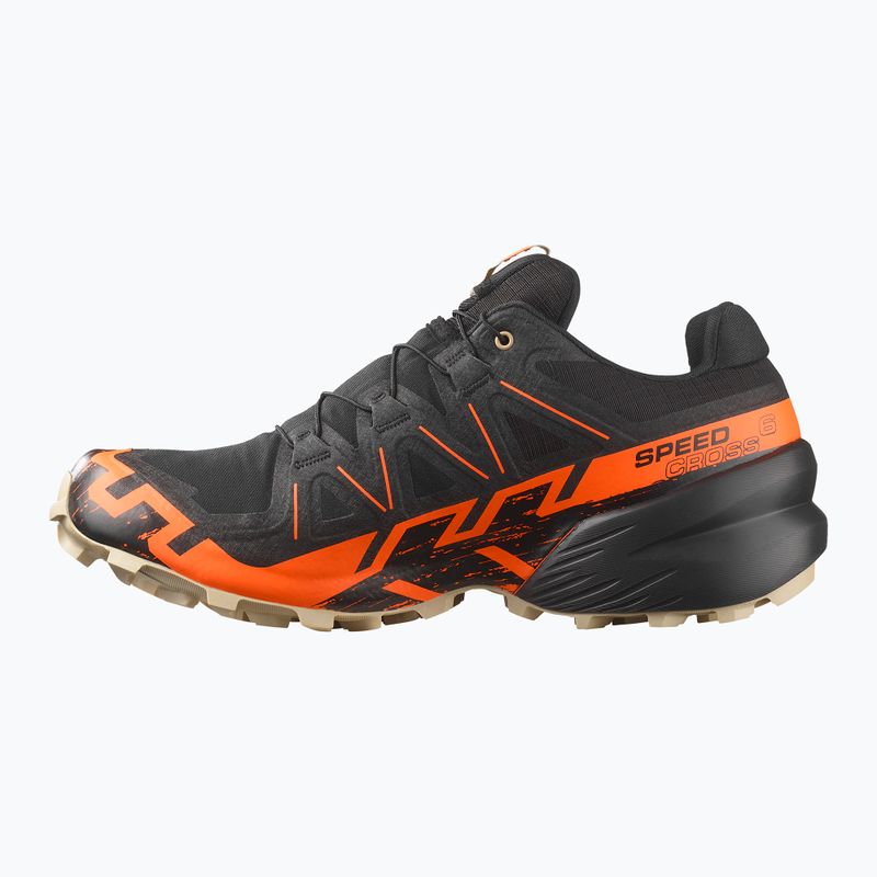 Кросівки для бігу чоловічі Salomon Speedcross 6 GTX black/shocking orange/white pepper 3