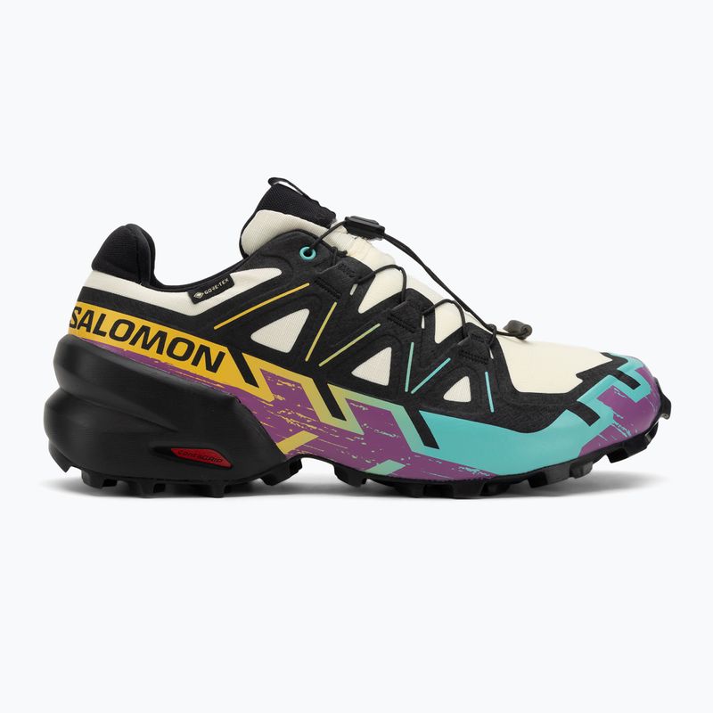 Кросівки для бігу чоловічі Salomon Speedcross 6 GTX transparent yellow/black/waterfall 2