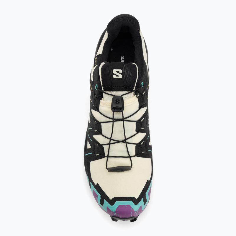 Кросівки для бігу чоловічі Salomon Speedcross 6 GTX transparent yellow/black/waterfall 5