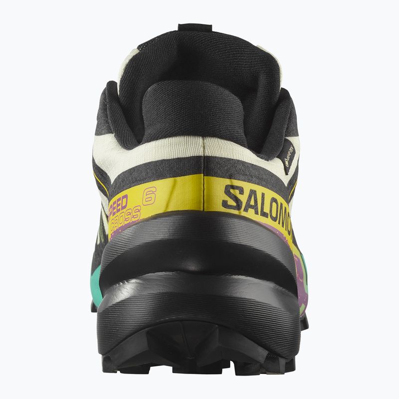 Кросівки для бігу жіночі Salomon Speedcross 6 GTX transparent yellow/black/waterfall 10