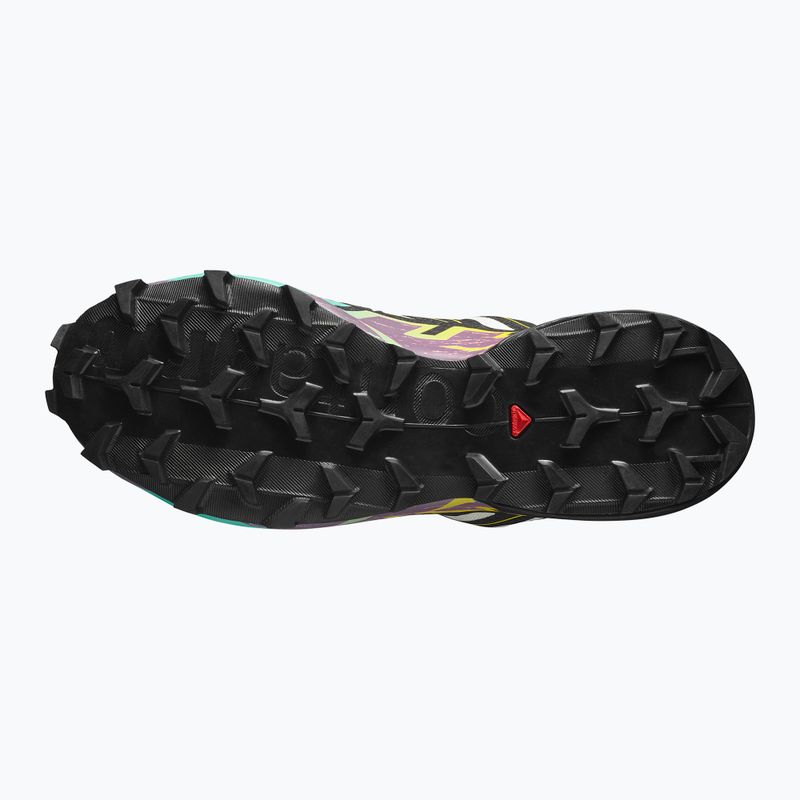 Кросівки для бігу жіночі Salomon Speedcross 6 GTX transparent yellow/black/waterfall 11