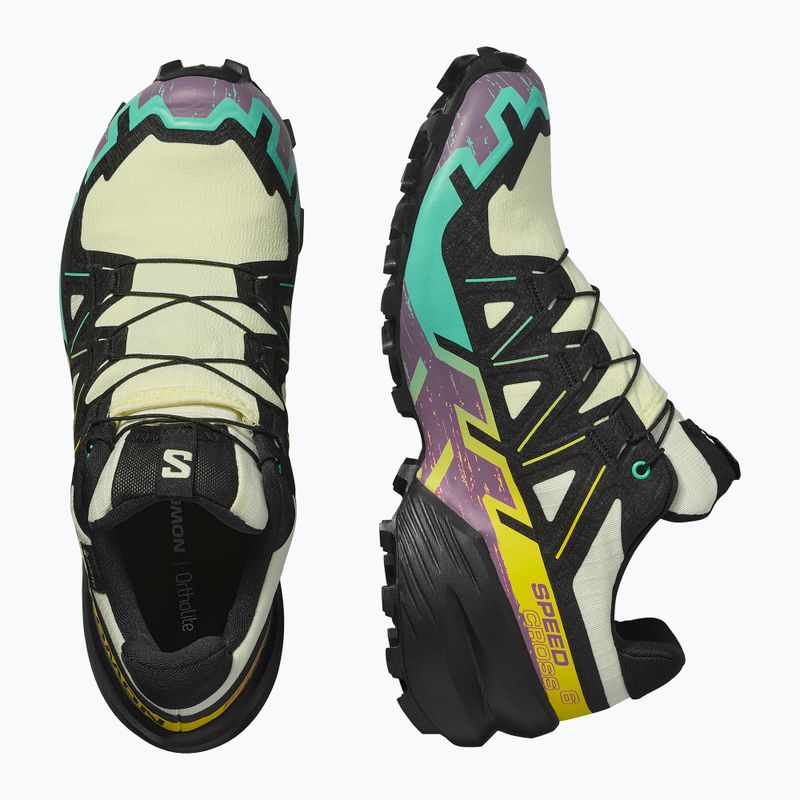 Кросівки для бігу жіночі Salomon Speedcross 6 GTX transparent yellow/black/waterfall 12