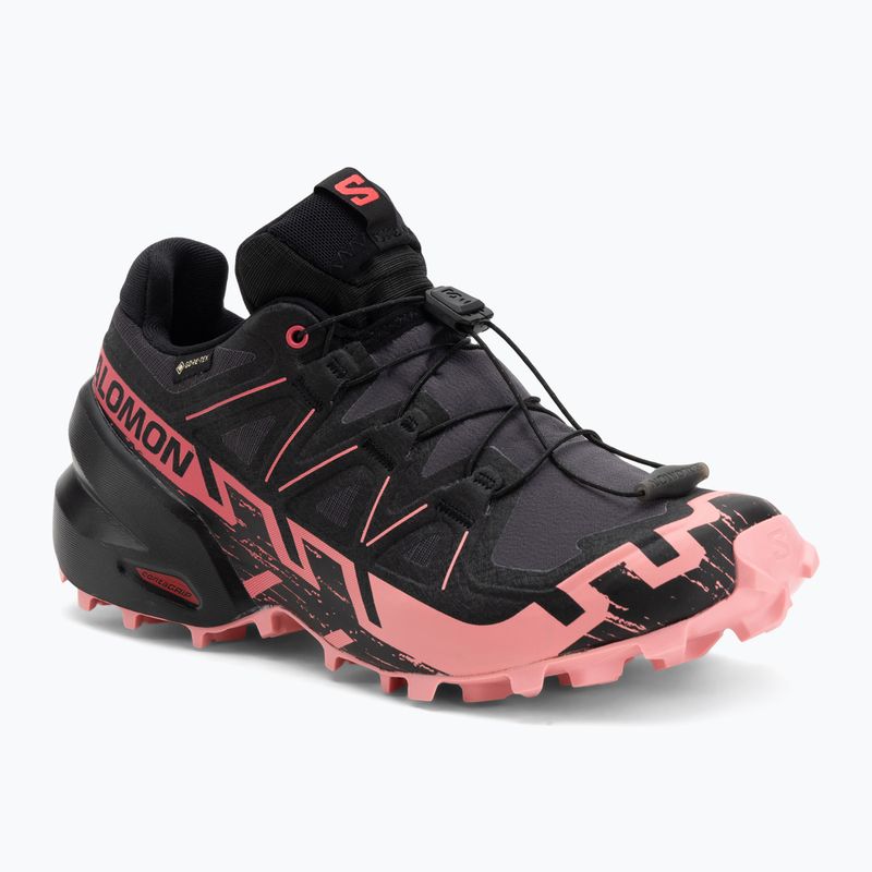 Кросівки для бігу жіночі Salomon Speedcross 6 GTX nine iron/black/flamingo pink