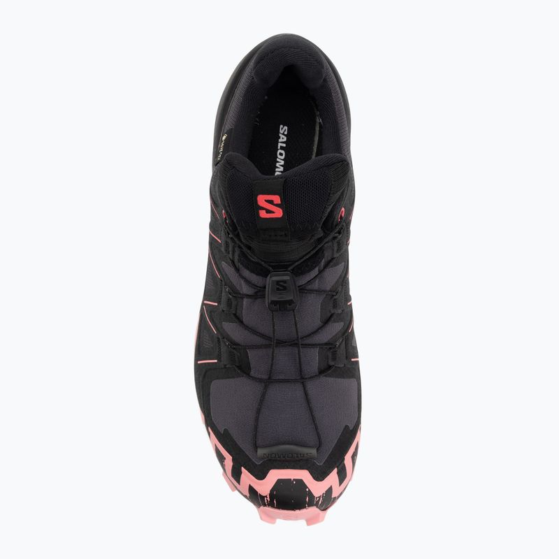 Кросівки для бігу жіночі Salomon Speedcross 6 GTX nine iron/black/flamingo pink 5