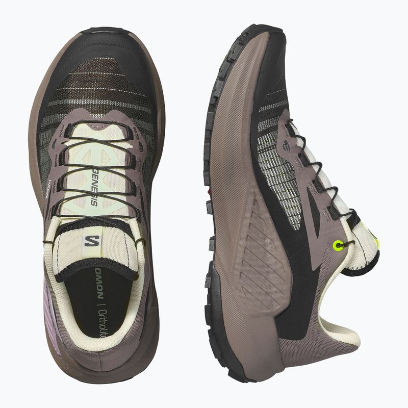 Жіночі бігові кросівки Salomon Genesis Iron/vanilla ice/cyclamen 6