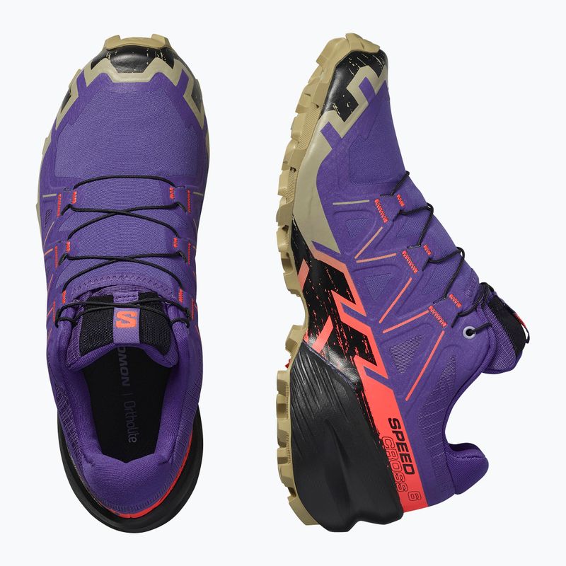 Кросівки для бігу жіночі Salomon Speedcross 6 liberty/black/neon flame 8