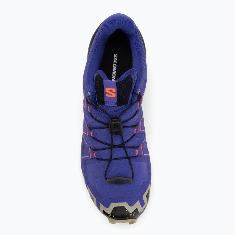 Кросівки для бігу жіночі Salomon Speedcross 6 liberty/black/neon flame 5