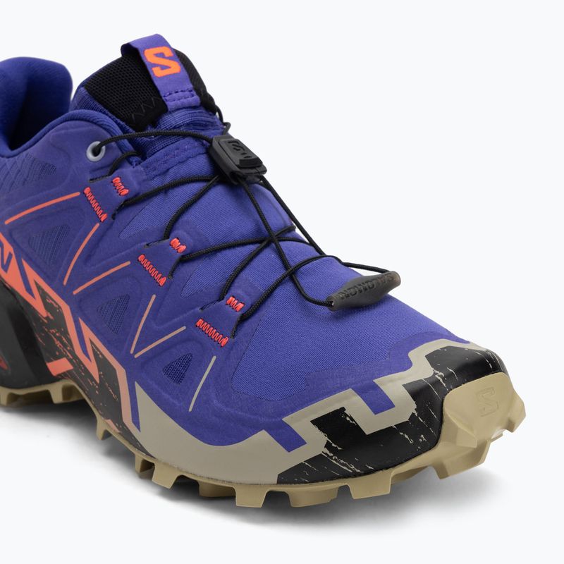 Кросівки для бігу жіночі Salomon Speedcross 6 liberty/black/neon flame 7