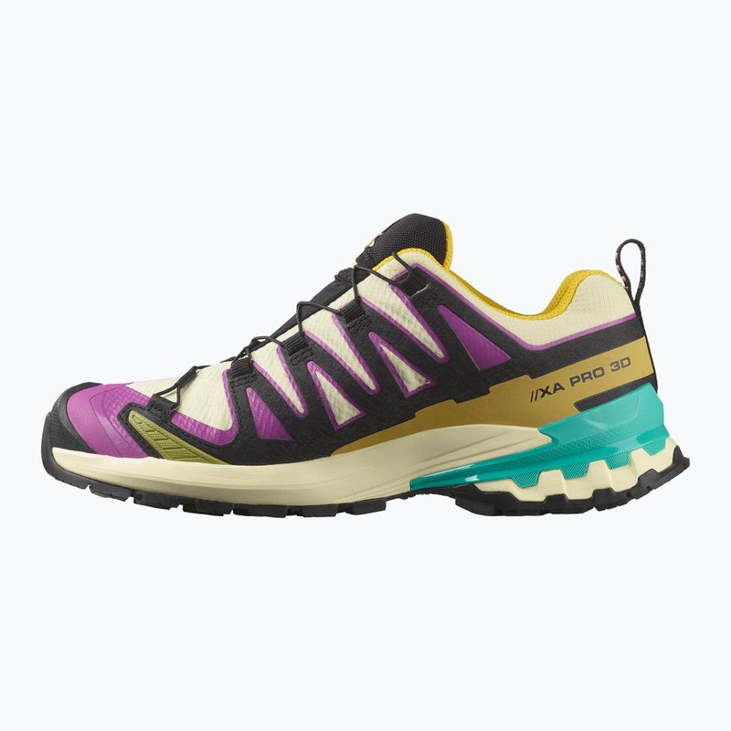 Кросівки для бігу жіночі Salomon XA PRO 3D V9 GTX transparent yellow/black/waterfall 2
