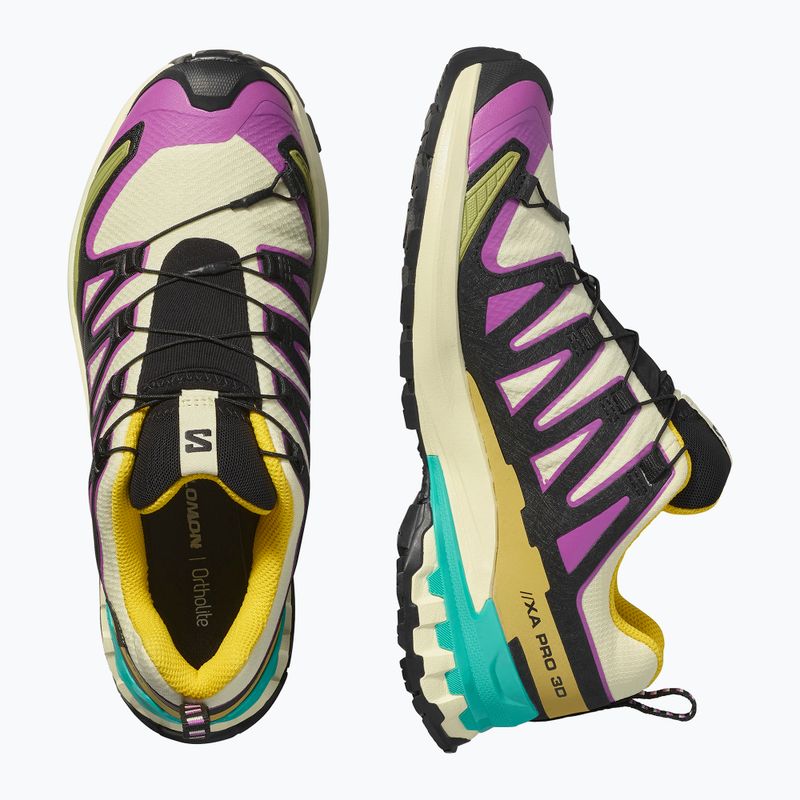 Кросівки для бігу жіночі Salomon XA PRO 3D V9 GTX transparent yellow/black/waterfall 5