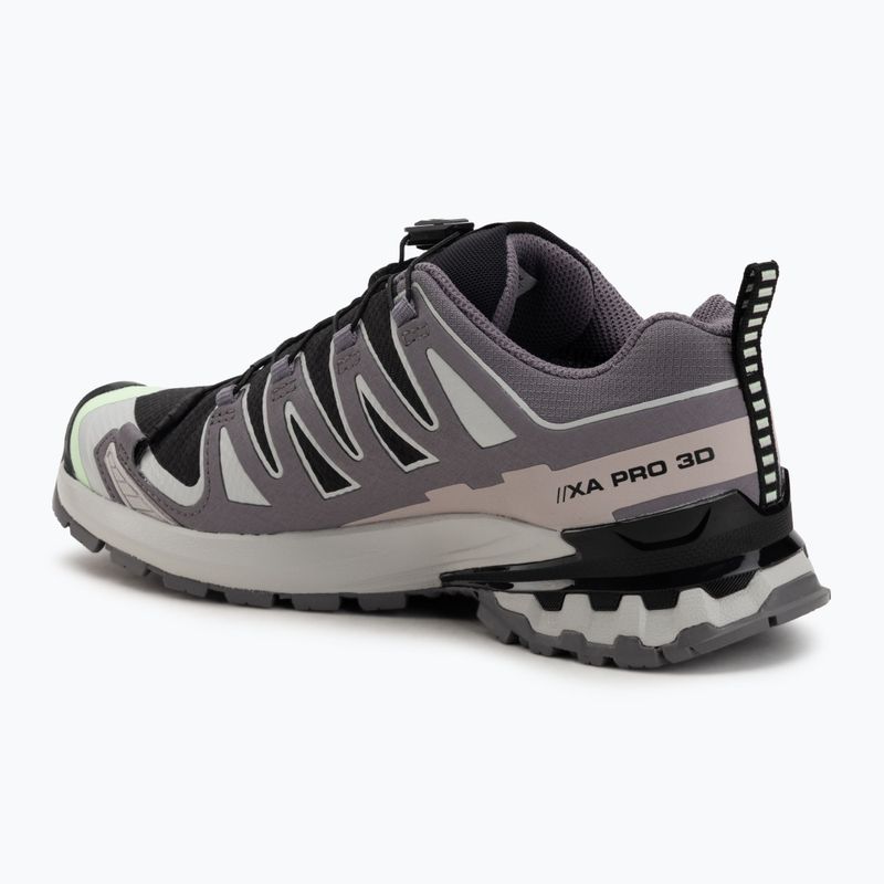 Кросівки для бігу жіночі Salomon XA PRO 3D V9 GTX black/patina green/gray violet 3