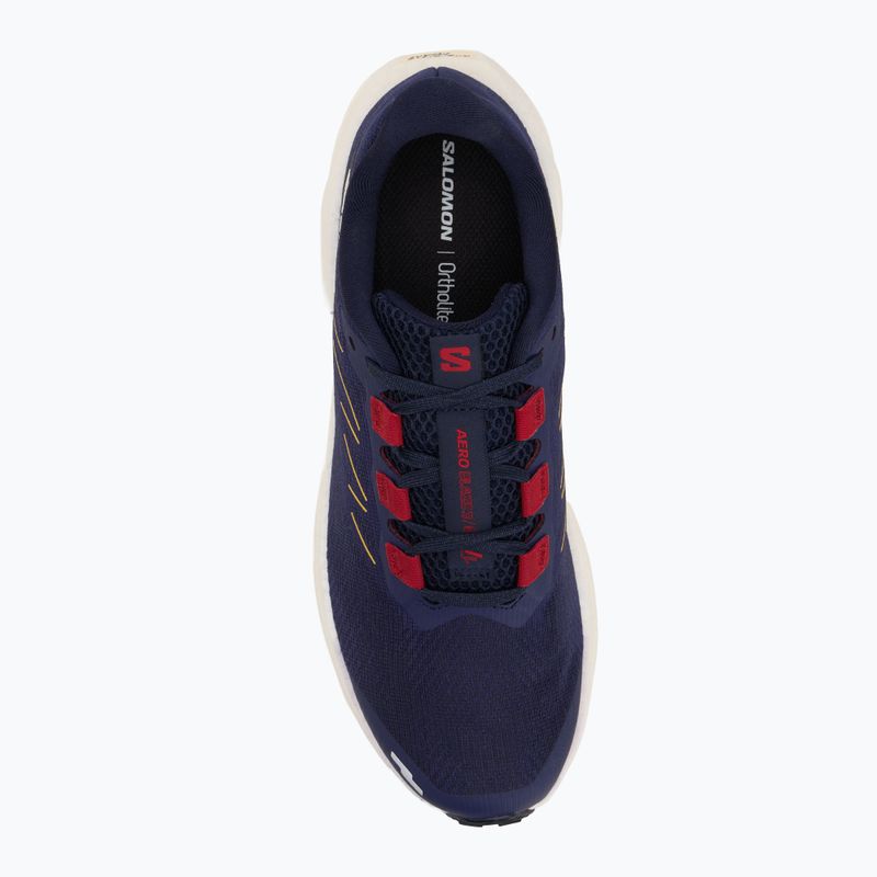 Кросівки для бігу чоловічі Salomon Aero Blaze 3 GRVL astral aura/maritime blue/haute red 5