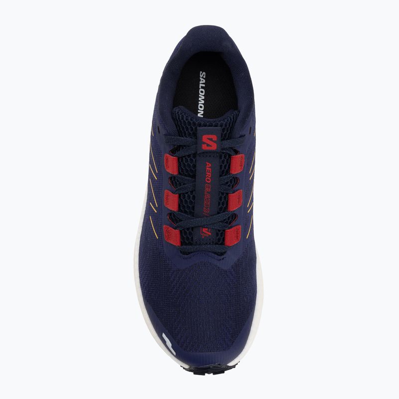 Кросівки для бігу жіночі Salomon Aero Blaze 3 GRVL astral aura/maritime blue/haute red 5