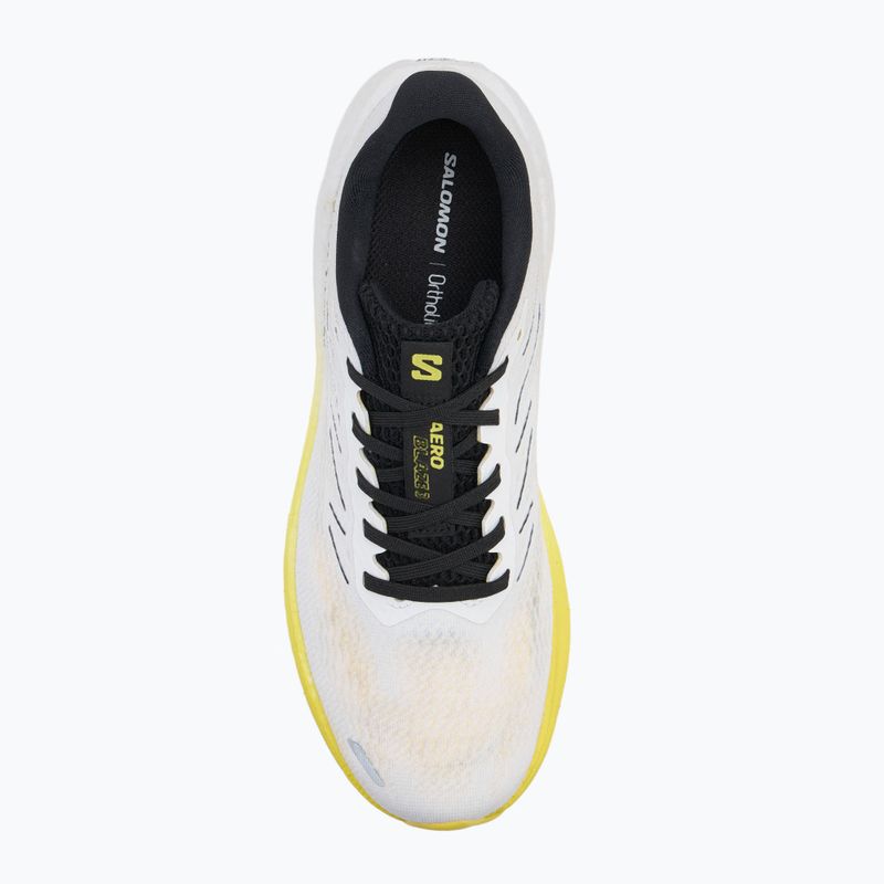 Кросівки для бігу чоловічі Salomon Aero Blaze 3 white/black/blazing yellow 5