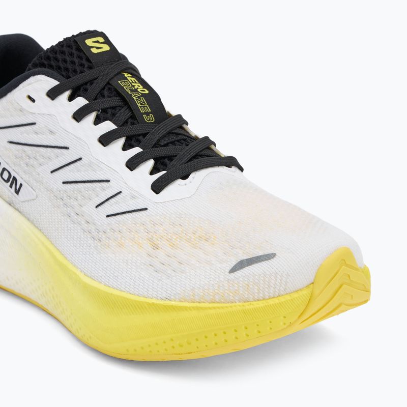 Кросівки для бігу чоловічі Salomon Aero Blaze 3 white/black/blazing yellow 7
